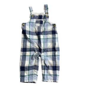 Janie and Jack Plaid overalls 6-12mo‎